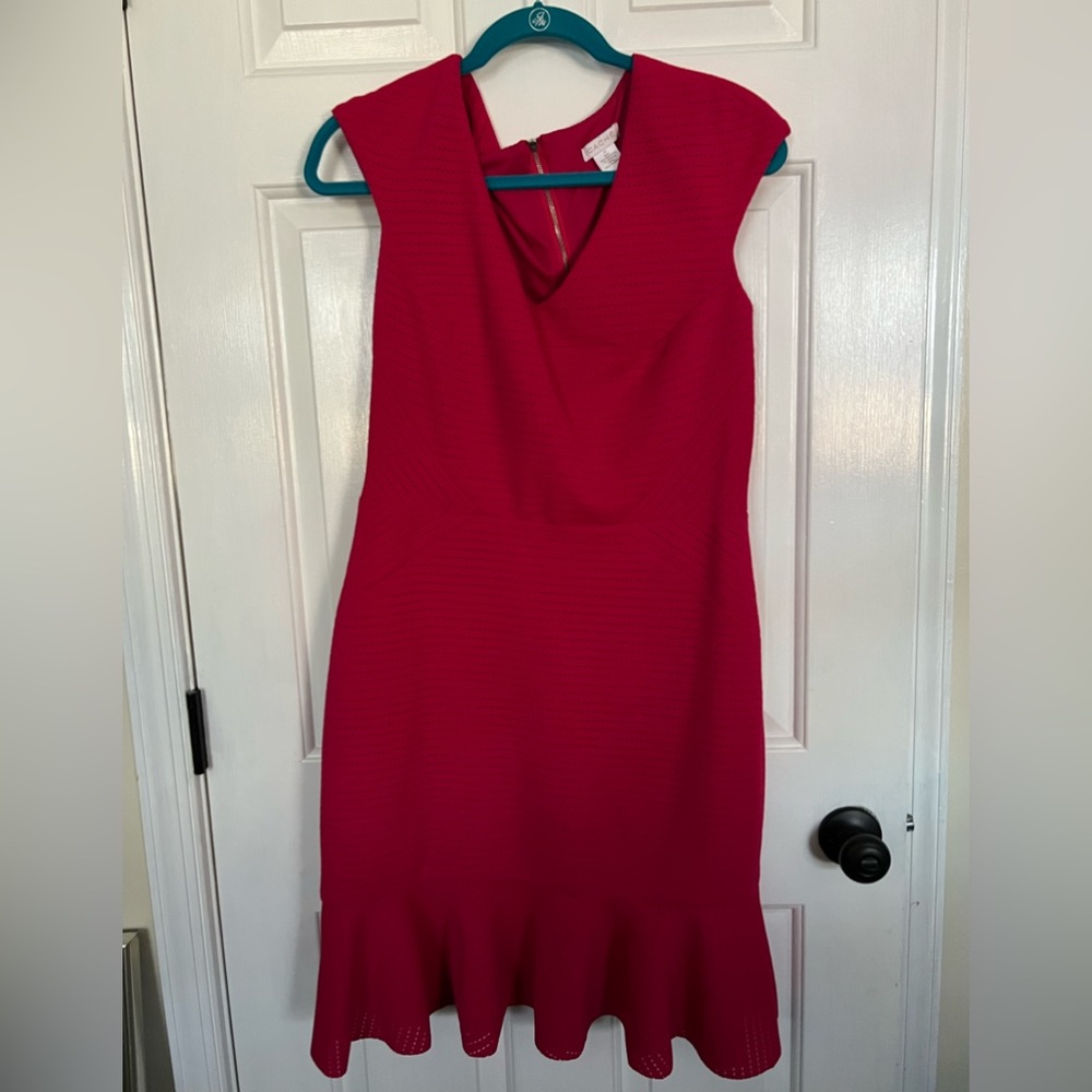 Cache used never worn pink dress with zipper size 12